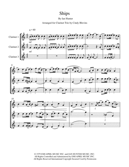 Ships For Clarinet Trio Page 2