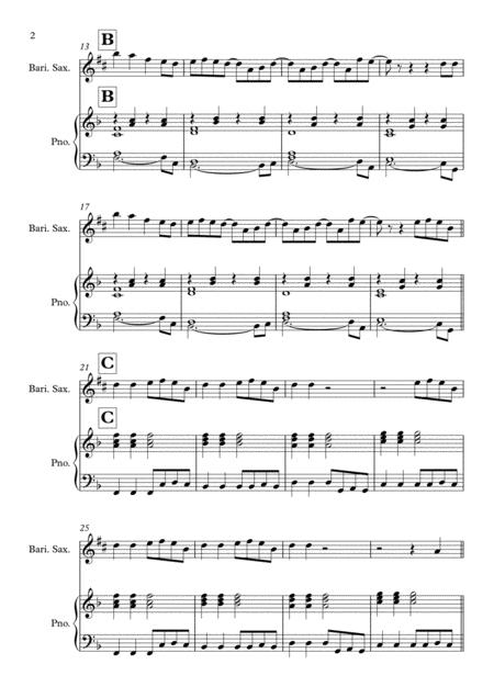 Shotgun Solo For Baritone Saxophone Piano In F Major Page 2