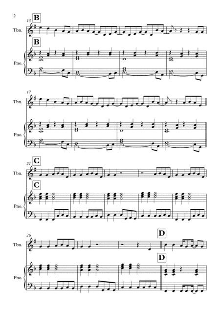 Shotgun Solo For Trombone Treble Clef Piano In F Major Page 2