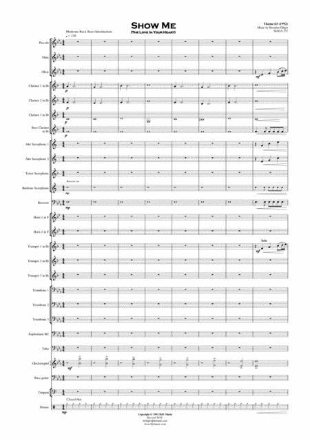 Show Me The Love In Your Heart Concert Band Score And Parts Pdf Page 2
