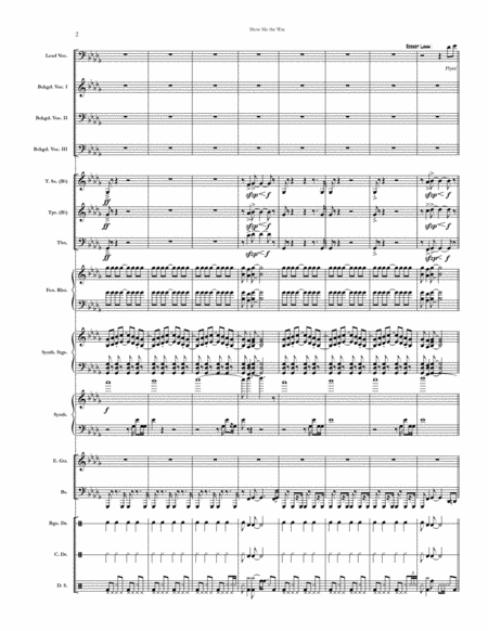 Show Me The Way Chicago Full Score Set Of Parts Page 2