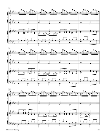 Showers Of Blessing 2 Pianos 4 Hands Page 2