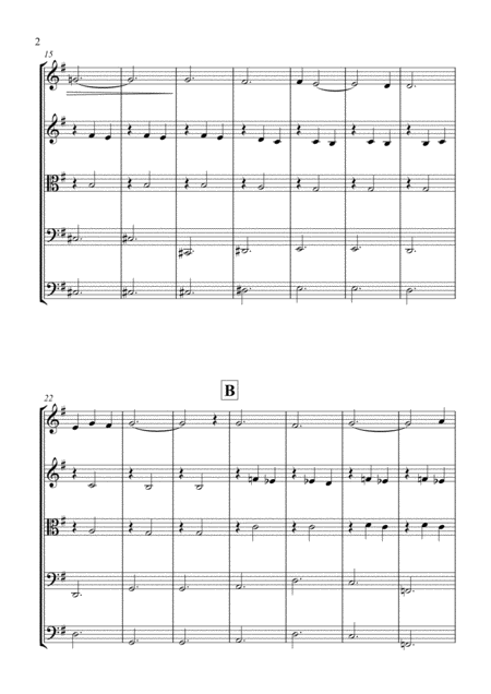 Sibelius Valse Triste For String Orchestra Score And Parts Page 2