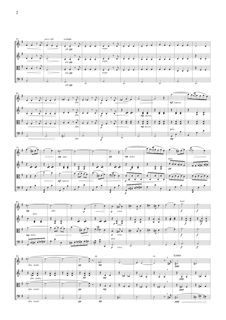 Sibelius Valse Triste For String Quartet Cs602 Page 2