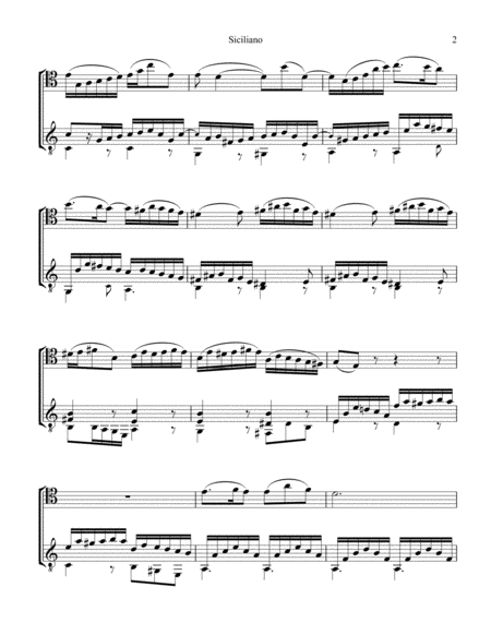 Siciliano Bwv 1031 A Minor For Cello And Guitar Page 2