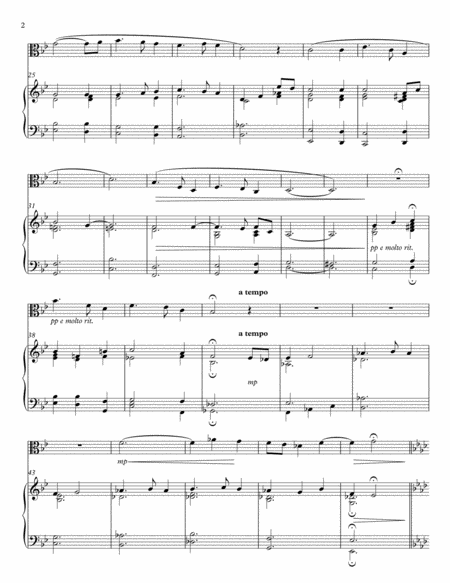 Silent Night A Contemporary Arrangement For Viola And Piano Page 2