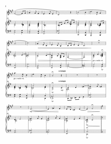 Silent Night A Contemporary Setting For Bb Clarinet And Piano Page 2