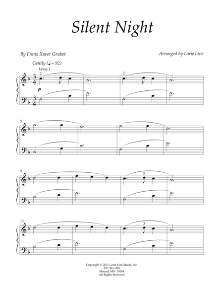 Silent Night Easy Page 2