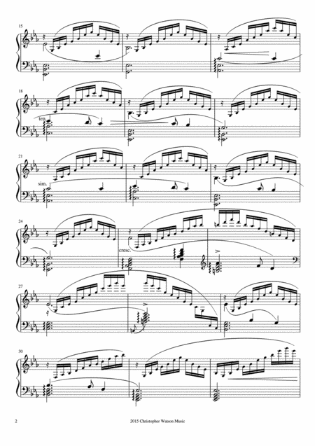 Silent Night Fantasy For Solo Piano Page 2