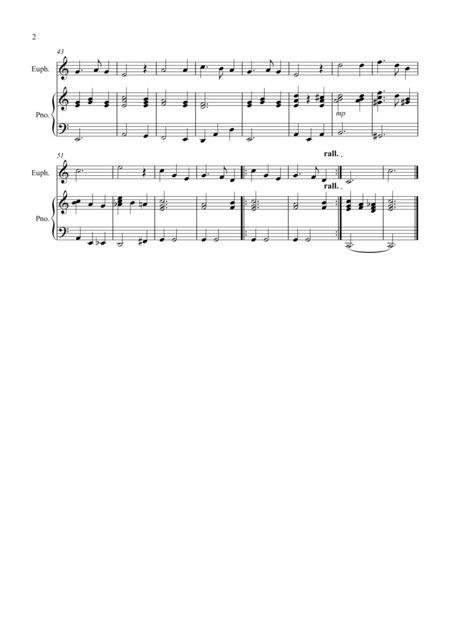 Silent Night For Euphonium And Piano Page 2