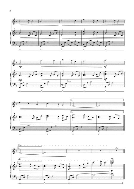 Silent Night For Solo Flute And Piano Page 2