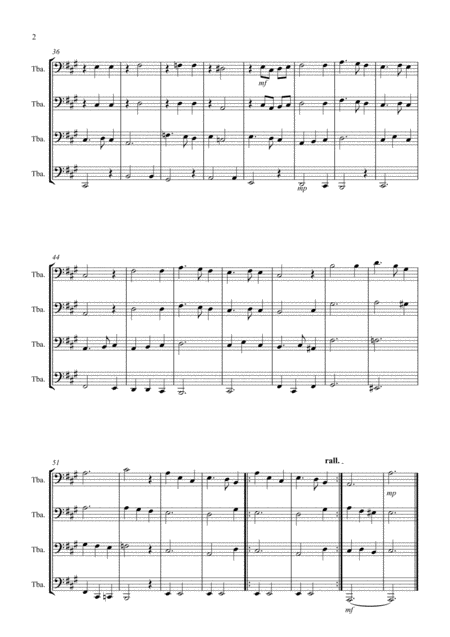 Silent Night For Tuba Quartet Page 2