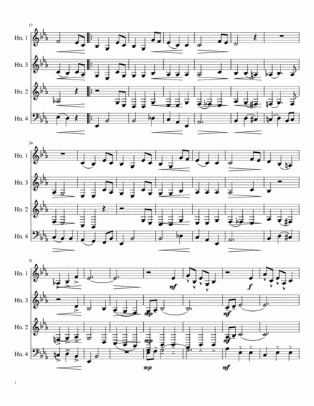 Silver Bells For Horn Quartet Page 2