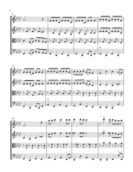 Siman Tov Mazel Tov String Quartet Traditional Jewish Arr Cellobat Page 2