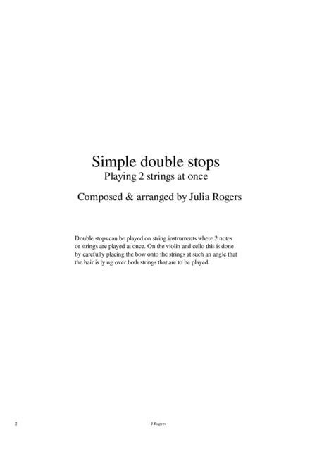 Simple Double Stops Page 2