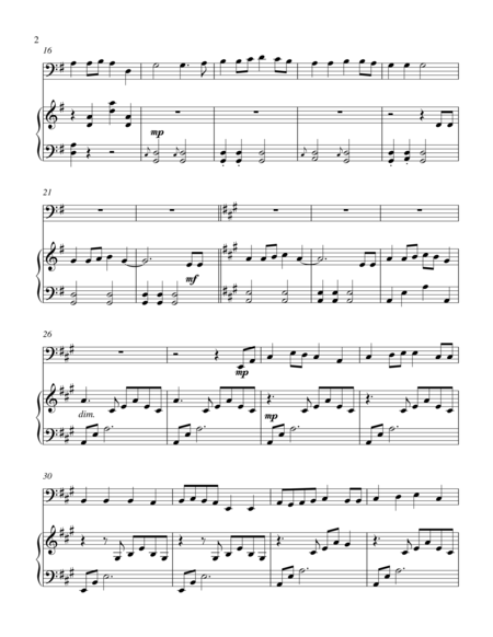 Simple Gifts Bass C Instrument Solo Page 2