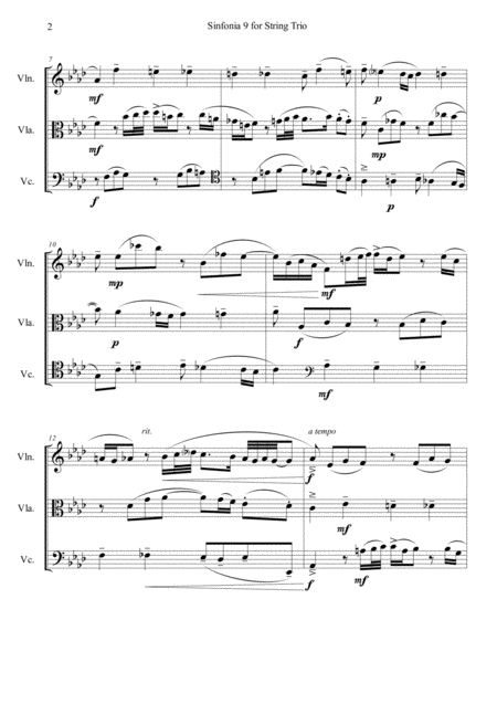 Sinfonia 9 For String Trio Page 2