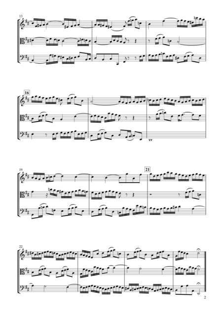 Sinfonia No 3 Bwv 789 For String Trio Page 2