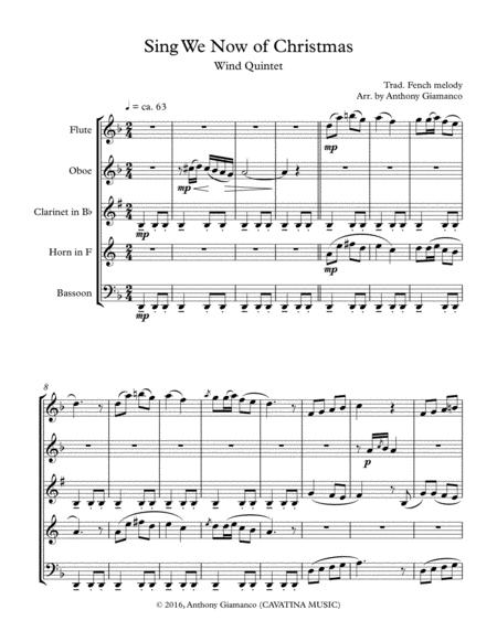 Sing We Now Of Christmas Wind Quintet Page 2