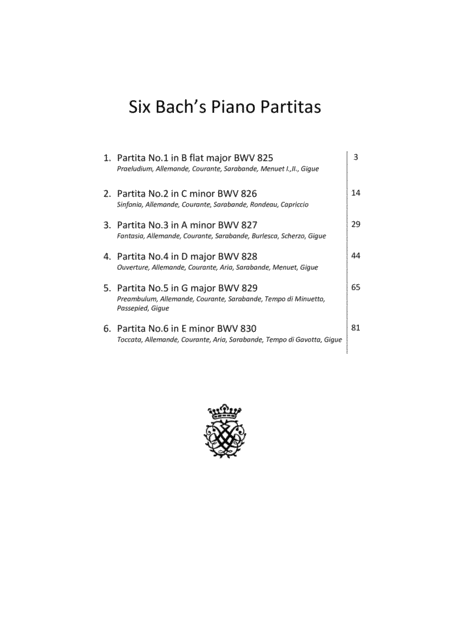 Six Bachs Piano Partitas Page 2