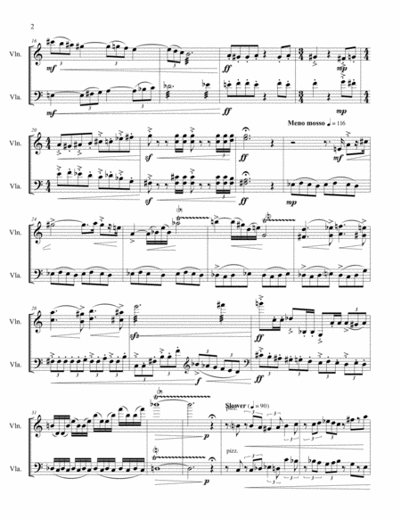 Six Lyric Pieces For Violin And Viola Page 2