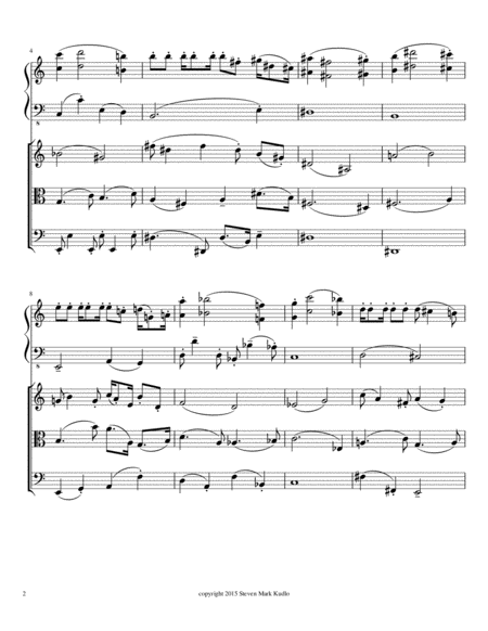 Six Pieces For Piano Quartet Page 2