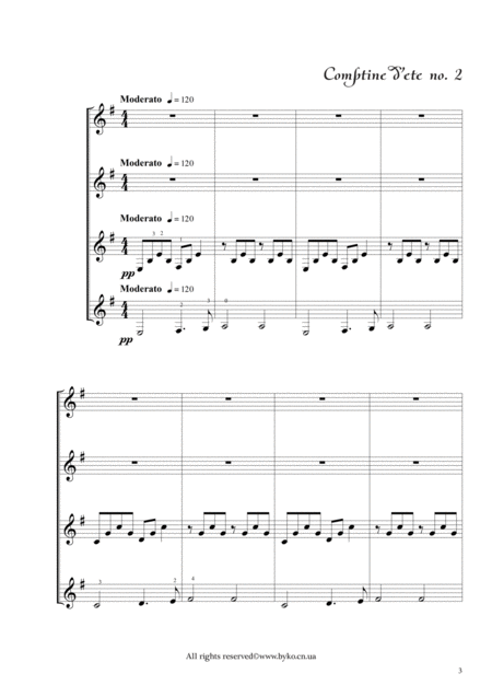 Six Pieces From The Movie Amelie Arranged For Guitars Quartet By Oleg Boyko From The Movie Amelie Page 2
