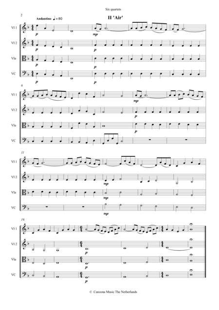 Six Small String Quartets Page 2