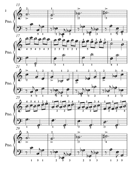 Skating Easy Piano Sheet Music Page 2