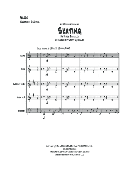 Skating For Woodwind Quintet Page 2