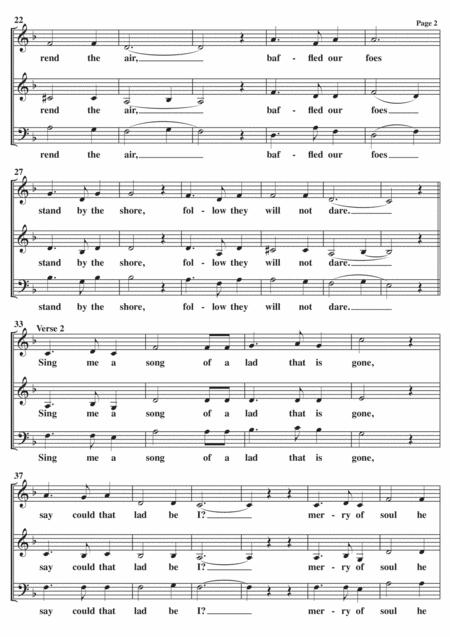 Skye Boat Song A Cappella Sab Page 2