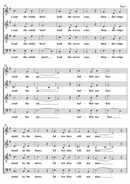 Skye Boat Song A Cappella Page 2