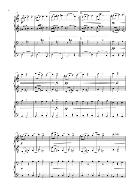 Slavonic Dance No 1 Op 46 For Easy Piano Duet Page 2