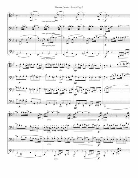 Slavonic Quartet For Trombone Or Low Brass Quartet Page 2