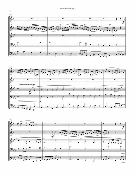 Sleepers Awake Wachet Auf Bwv 140 For Brass Quintet Page 2