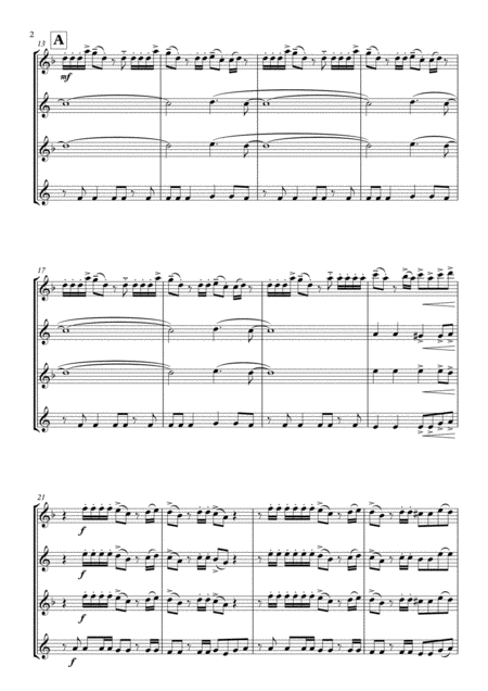 Smooth Criminal Arranged For Saxophone Quartet Page 2