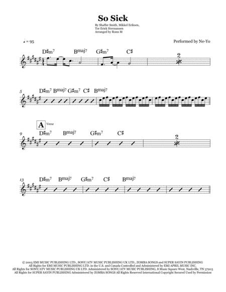 So Sick Lead Sheet Performed By Ne Yo Page 2