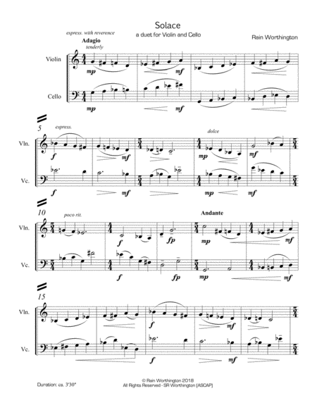 Solace A Duet For Violin And Cello Page 2