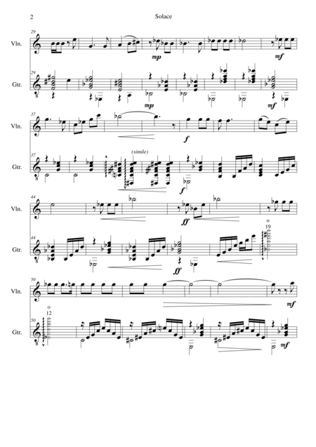 Solace For Violin And Guitar Page 2