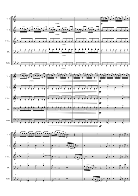 Soldiers Chorus From The Opera Il Trovatore For Brass Quintet Page 2