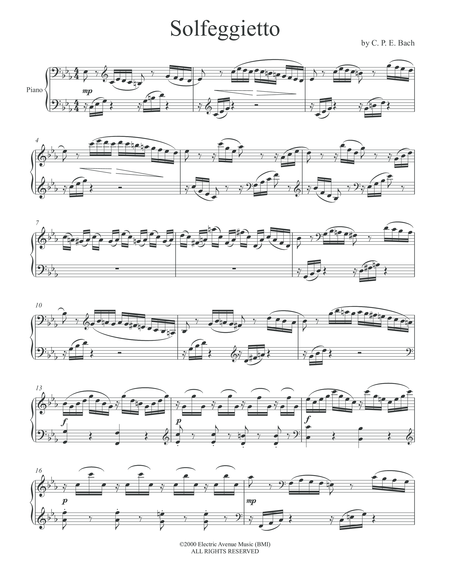 Solfeggietto Cpe Bach 2 Piano Version Jeffrey Reid Baker 2nd Piano Page 2