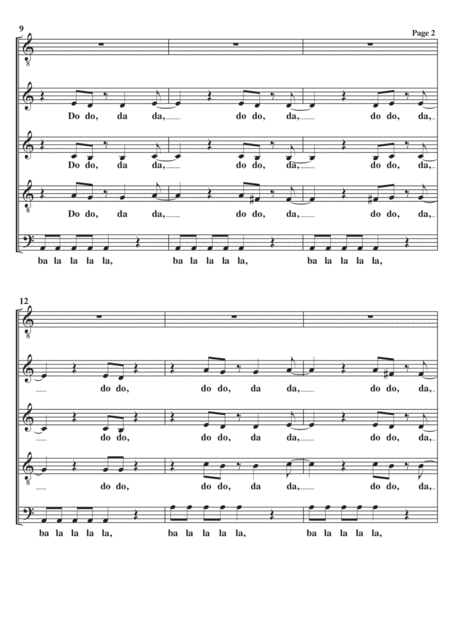 Solid Rock A Cappella Page 2