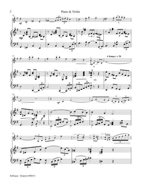 Soliloquy Violin Piano Page 2