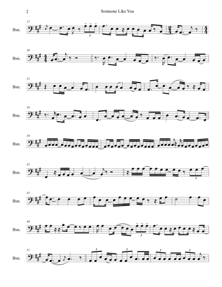 Someone Like You For Bassoon Page 2