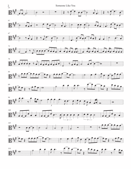 Someone Like You Original Key Viola Page 2