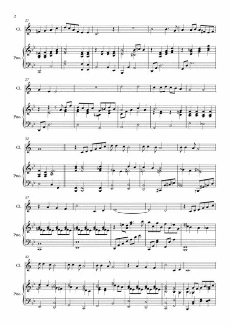 Someone To Watch Over Me Solo For Clarinet Piano In Bb Major Page 2