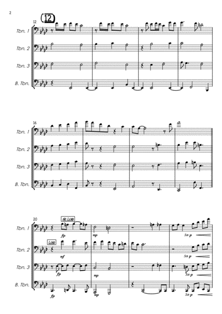 Someone To Watch Over Me Trombone Quartet Page 2