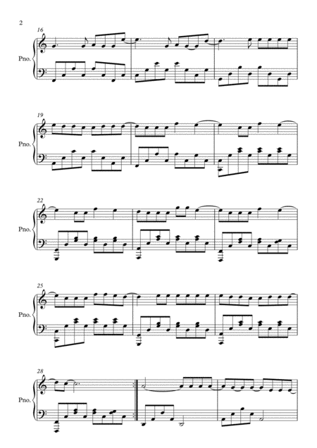 Someone You Loved C Major By Lewis Capaldi Piano Page 2