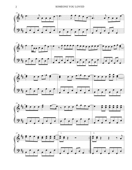 Someone You Loved Lewis Capaldi Sheet Music Medium Piano Page 2