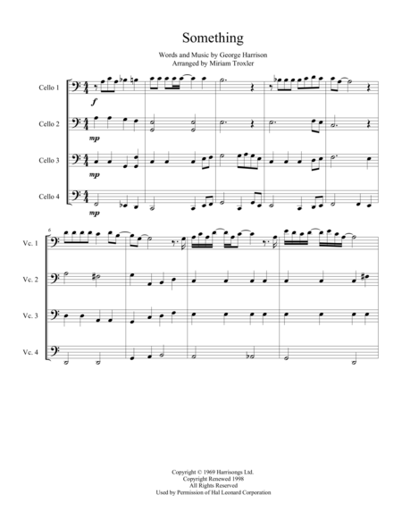 Something For Cello Quartet Page 2